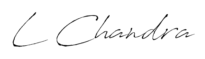 Discover how L Chandra looks in an executive cursive font (Antro_Vectra). Perfect for legal documents, invoices, and certificates. L Chandra signature style 6 images and pictures png