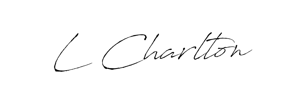 Make a beautiful signature design for name L Charlton. With this signature (Antro_Vectra) style, you can create a handwritten signature for free. L Charlton signature style 6 images and pictures png