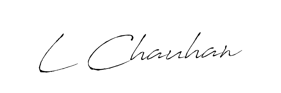 The best way (Antro_Vectra) to make a short signature is to pick only two or three words in your name. The name L Chauhan include a total of six letters. For converting this name. L Chauhan signature style 6 images and pictures png