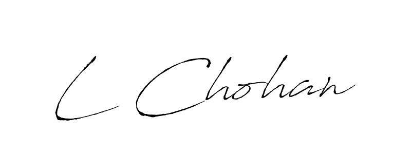 Create a beautiful signature design for name L Chohan. With this signature (Antro_Vectra) fonts, you can make a handwritten signature for free. L Chohan signature style 6 images and pictures png