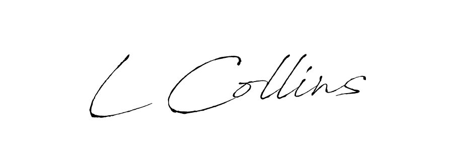 Make a beautiful signature design for name L Collins. With this signature (Antro_Vectra) style, you can create a handwritten signature for free. L Collins signature style 6 images and pictures png