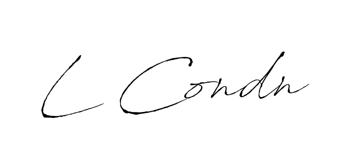 Use a signature maker to create a handwritten signature online. With this signature software, you can design (Antro_Vectra) your own signature for name L Condn. L Condn signature style 6 images and pictures png