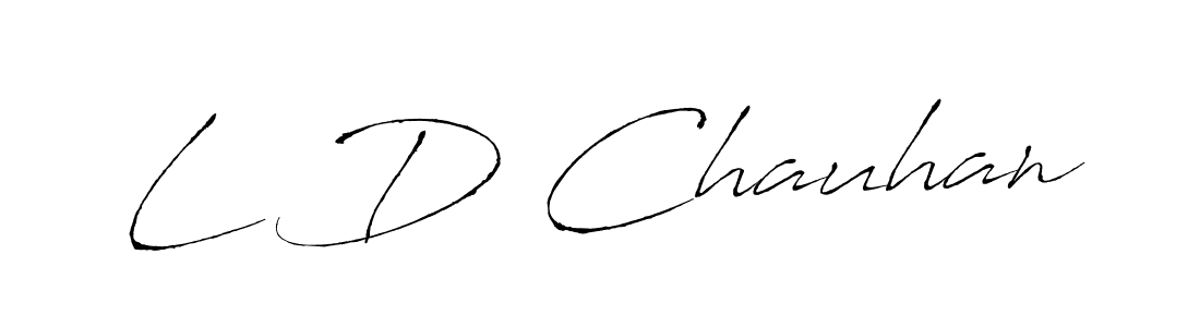 Create a beautiful signature design for name L D Chauhan. With this signature (Antro_Vectra) fonts, you can make a handwritten signature for free. L D Chauhan signature style 6 images and pictures png