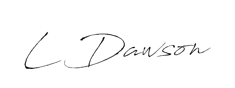 How to make L Dawson signature? Antro_Vectra is a professional autograph style. Create handwritten signature for L Dawson name. L Dawson signature style 6 images and pictures png