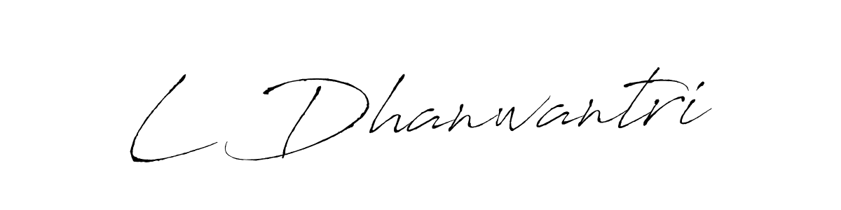 You can use this online signature creator to create a handwritten signature for the name L Dhanwantri. This is the best online autograph maker. L Dhanwantri signature style 6 images and pictures png