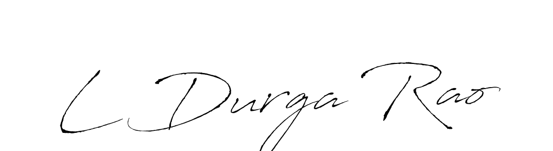 Also You can easily find your signature by using the search form. We will create L Durga Rao name handwritten signature images for you free of cost using Antro_Vectra sign style. L Durga Rao signature style 6 images and pictures png
