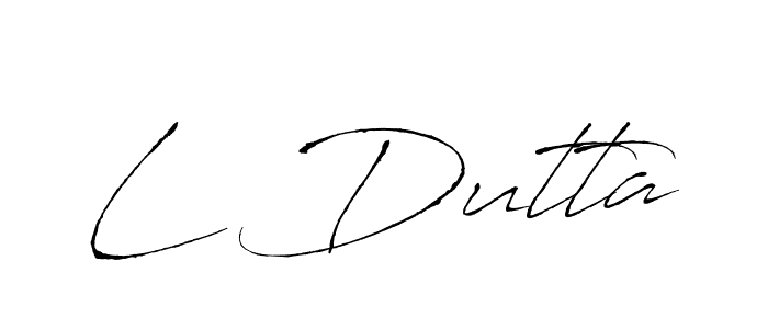 Antro_Vectra is a professional signature style that is perfect for those who want to add a touch of class to their signature. It is also a great choice for those who want to make their signature more unique. Get L Dutta name to fancy signature for free. L Dutta signature style 6 images and pictures png