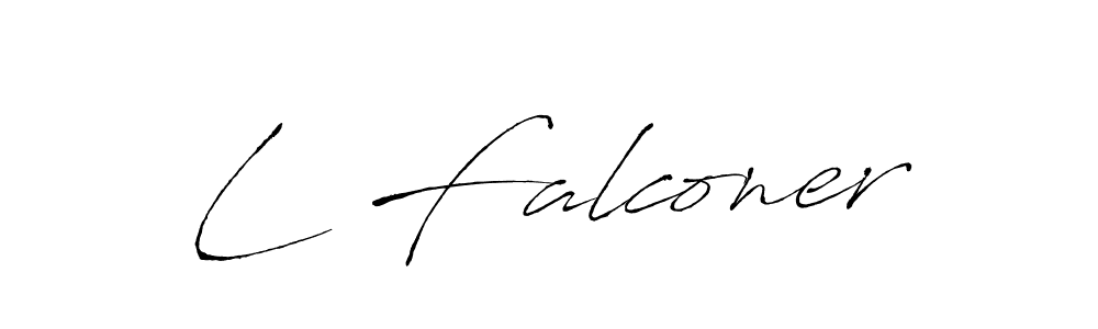 How to make L Falconer signature? Antro_Vectra is a professional autograph style. Create handwritten signature for L Falconer name. L Falconer signature style 6 images and pictures png