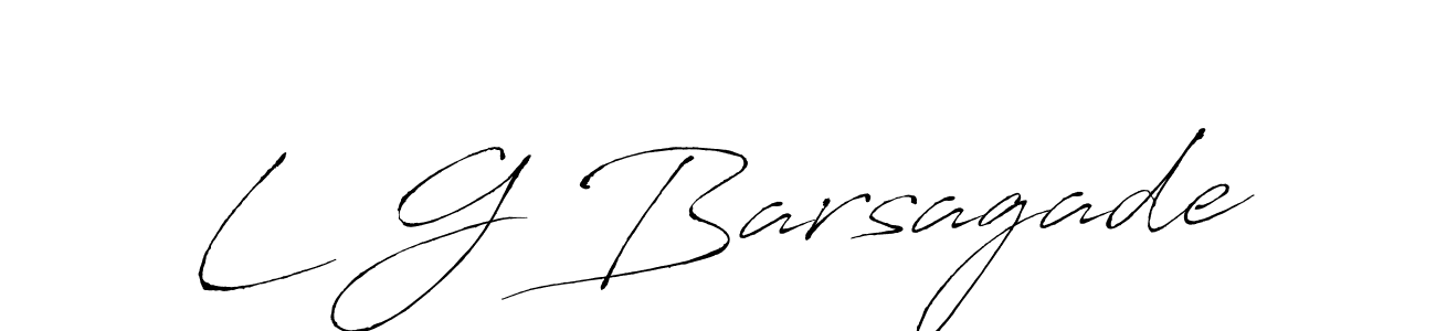 This is the best signature style for the L G Barsagade name. Also you like these signature font (Antro_Vectra). Mix name signature. L G Barsagade signature style 6 images and pictures png