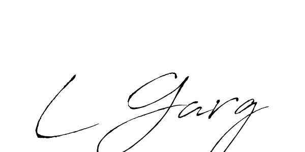 Create a beautiful signature design for name L Garg. With this signature (Antro_Vectra) fonts, you can make a handwritten signature for free. L Garg signature style 6 images and pictures png