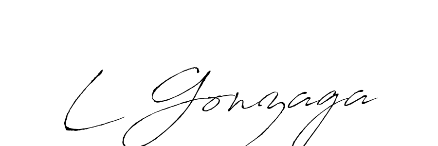 if you are searching for the best signature style for your name L Gonzaga. so please give up your signature search. here we have designed multiple signature styles  using Antro_Vectra. L Gonzaga signature style 6 images and pictures png