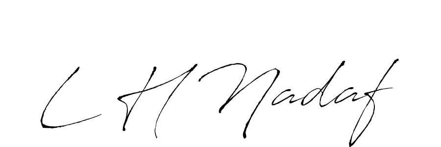 It looks lik you need a new signature style for name L H Nadaf. Design unique handwritten (Antro_Vectra) signature with our free signature maker in just a few clicks. L H Nadaf signature style 6 images and pictures png