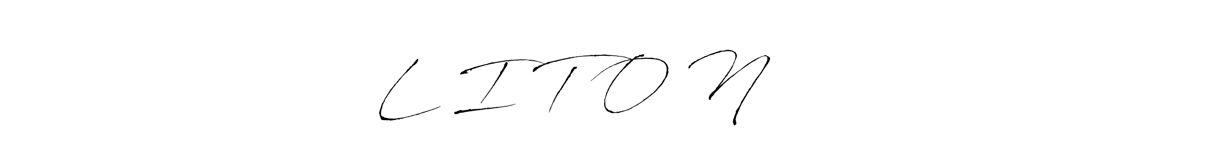 The best way (Antro_Vectra) to make a short signature is to pick only two or three words in your name. The name L I T O N আহমেদ include a total of six letters. For converting this name. L I T O N আহমেদ signature style 6 images and pictures png