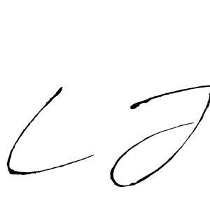 Create a beautiful signature design for name L J. With this signature (Antro_Vectra) fonts, you can make a handwritten signature for free. L J signature style 6 images and pictures png
