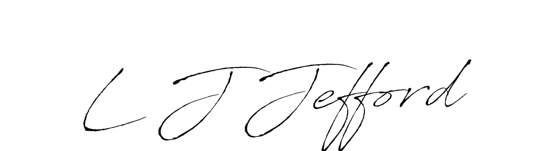 Also we have L J Jefford name is the best signature style. Create professional handwritten signature collection using Antro_Vectra autograph style. L J Jefford signature style 6 images and pictures png
