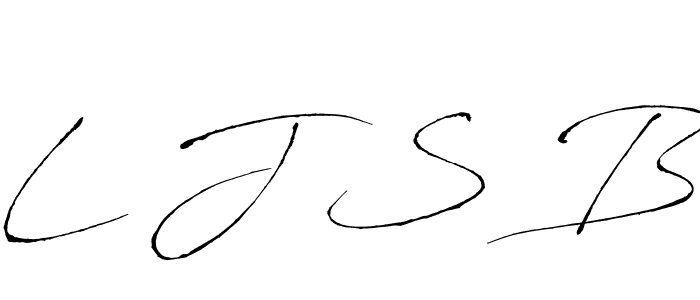 Create a beautiful signature design for name L J S B. With this signature (Antro_Vectra) fonts, you can make a handwritten signature for free. L J S B signature style 6 images and pictures png