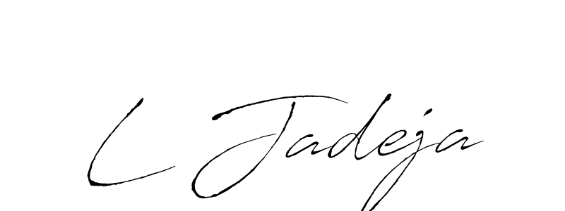 Similarly Antro_Vectra is the best handwritten signature design. Signature creator online .You can use it as an online autograph creator for name L Jadeja. L Jadeja signature style 6 images and pictures png