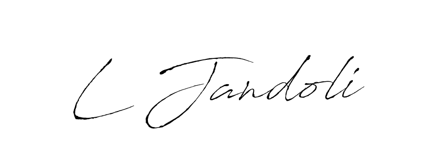 Make a beautiful signature design for name L Jandoli. Use this online signature maker to create a handwritten signature for free. L Jandoli signature style 6 images and pictures png