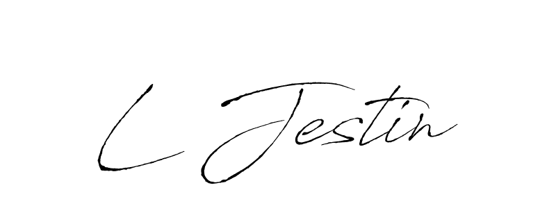 You should practise on your own different ways (Antro_Vectra) to write your name (L Jestin) in signature. don't let someone else do it for you. L Jestin signature style 6 images and pictures png