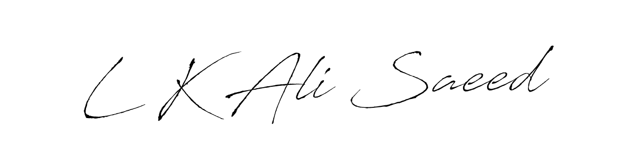 Here are the top 10 professional signature styles for the name L K Ali Saeed. These are the best autograph styles you can use for your name. L K Ali Saeed signature style 6 images and pictures png