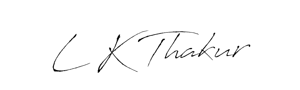 Use a signature maker to create a handwritten signature online. With this signature software, you can design (Antro_Vectra) your own signature for name L K Thakur. L K Thakur signature style 6 images and pictures png