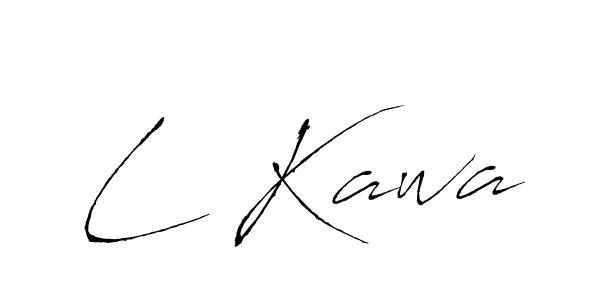 How to make L Kawa signature? Antro_Vectra is a professional autograph style. Create handwritten signature for L Kawa name. L Kawa signature style 6 images and pictures png