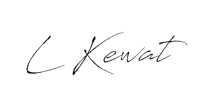 Also we have L Kewat name is the best signature style. Create professional handwritten signature collection using Antro_Vectra autograph style. L Kewat signature style 6 images and pictures png