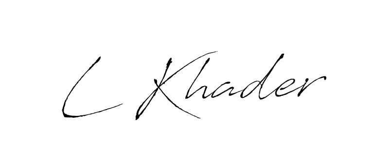 See photos of L Khader official signature by Spectra . Check more albums & portfolios. Read reviews & check more about Antro_Vectra font. L Khader signature style 6 images and pictures png