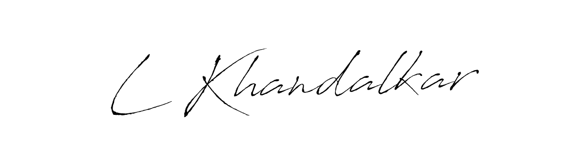 Here are the top 10 professional signature styles for the name L Khandalkar. These are the best autograph styles you can use for your name. L Khandalkar signature style 6 images and pictures png