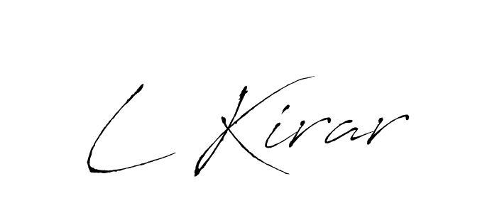 Once you've used our free online signature maker to create your best signature Antro_Vectra style, it's time to enjoy all of the benefits that L Kirar name signing documents. L Kirar signature style 6 images and pictures png