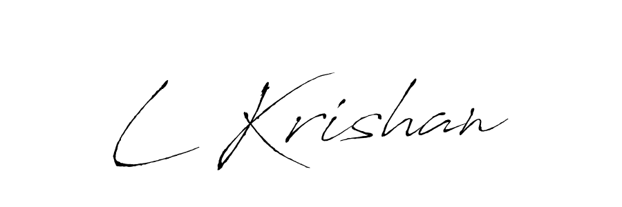 Also we have L Krishan name is the best signature style. Create professional handwritten signature collection using Antro_Vectra autograph style. L Krishan signature style 6 images and pictures png