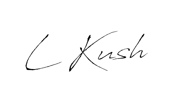 Design your own signature with our free online signature maker. With this signature software, you can create a handwritten (Antro_Vectra) signature for name L Kush. L Kush signature style 6 images and pictures png