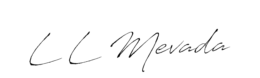 Make a beautiful signature design for name L L Mevada. Use this online signature maker to create a handwritten signature for free. L L Mevada signature style 6 images and pictures png