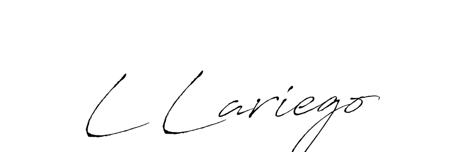 Similarly Antro_Vectra is the best handwritten signature design. Signature creator online .You can use it as an online autograph creator for name L Lariego. L Lariego signature style 6 images and pictures png