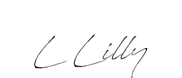 You should practise on your own different ways (Antro_Vectra) to write your name (L Lilly) in signature. don't let someone else do it for you. L Lilly signature style 6 images and pictures png