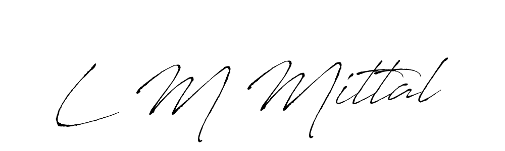 Also we have L M Mittal name is the best signature style. Create professional handwritten signature collection using Antro_Vectra autograph style. L M Mittal signature style 6 images and pictures png