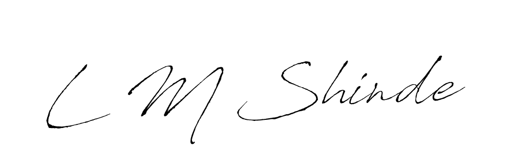 Use a signature maker to create a handwritten signature online. With this signature software, you can design (Antro_Vectra) your own signature for name L M Shinde. L M Shinde signature style 6 images and pictures png