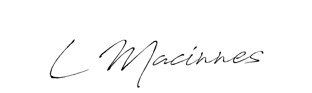 Make a beautiful signature design for name L Macinnes. With this signature (Antro_Vectra) style, you can create a handwritten signature for free. L Macinnes signature style 6 images and pictures png