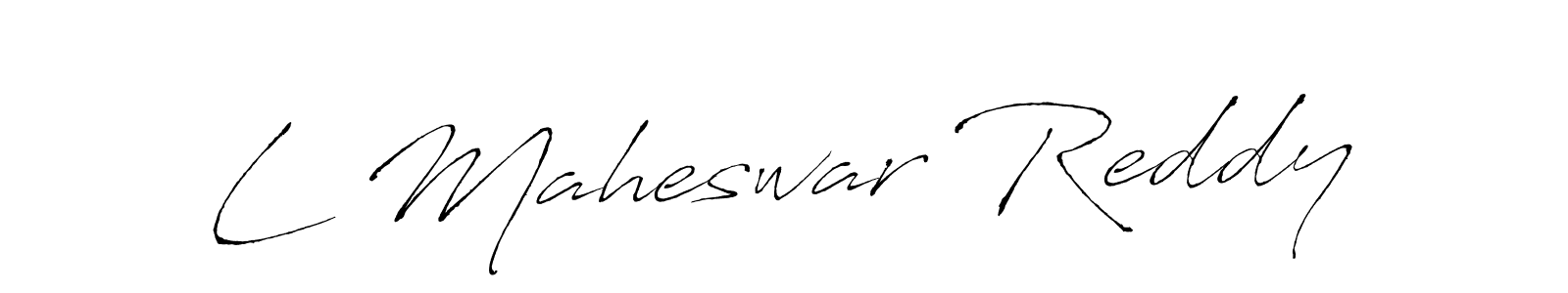 Design your own signature with our free online signature maker. With this signature software, you can create a handwritten (Antro_Vectra) signature for name L Maheswar Reddy. L Maheswar Reddy signature style 6 images and pictures png