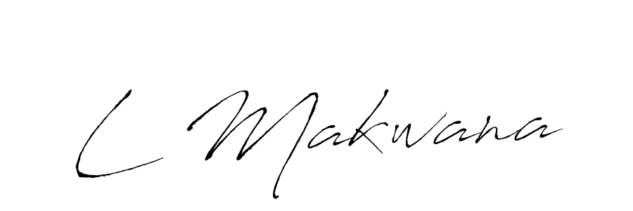 Use a signature maker to create a handwritten signature online. With this signature software, you can design (Antro_Vectra) your own signature for name L Makwana. L Makwana signature style 6 images and pictures png