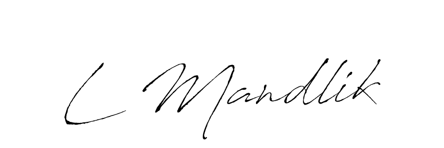 Make a beautiful signature design for name L Mandlik. Use this online signature maker to create a handwritten signature for free. L Mandlik signature style 6 images and pictures png