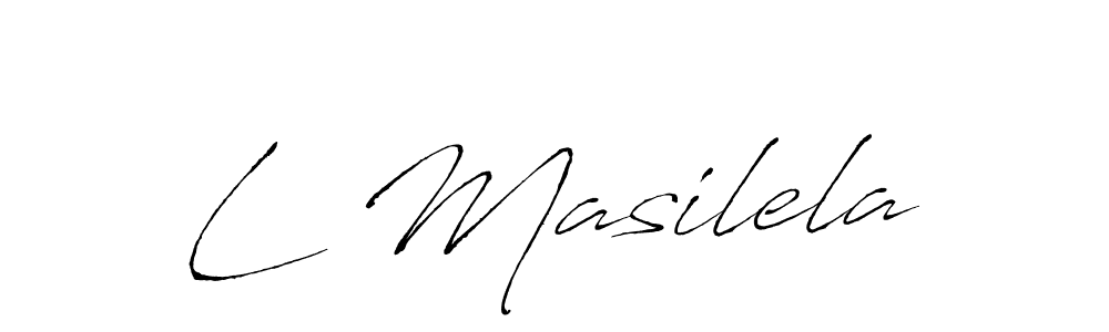 How to make L Masilela signature? Antro_Vectra is a professional autograph style. Create handwritten signature for L Masilela name. L Masilela signature style 6 images and pictures png