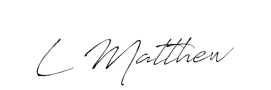 How to make L Matthew signature? Antro_Vectra is a professional autograph style. Create handwritten signature for L Matthew name. L Matthew signature style 6 images and pictures png