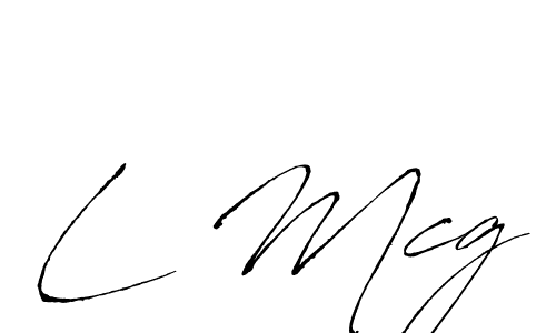 How to make L Mcg signature? Antro_Vectra is a professional autograph style. Create handwritten signature for L Mcg name. L Mcg signature style 6 images and pictures png
