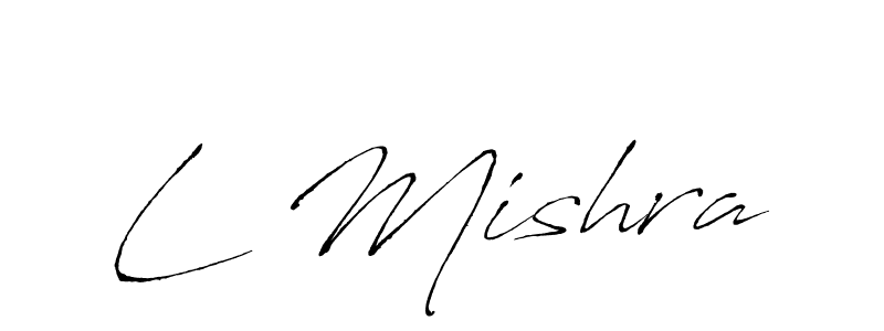 The best way (Antro_Vectra) to make a short signature is to pick only two or three words in your name. The name L Mishra include a total of six letters. For converting this name. L Mishra signature style 6 images and pictures png