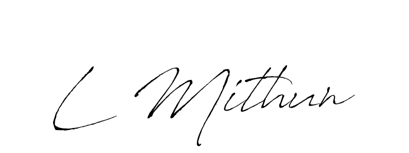 Once you've used our free online signature maker to create your best signature Antro_Vectra style, it's time to enjoy all of the benefits that L Mithun name signing documents. L Mithun signature style 6 images and pictures png
