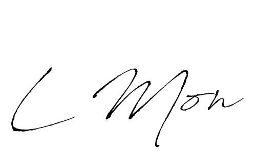 Antro_Vectra is a professional signature style that is perfect for those who want to add a touch of class to their signature. It is also a great choice for those who want to make their signature more unique. Get L Mon name to fancy signature for free. L Mon signature style 6 images and pictures png