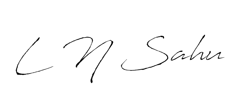 Also we have L N Sahu name is the best signature style. Create professional handwritten signature collection using Antro_Vectra autograph style. L N Sahu signature style 6 images and pictures png