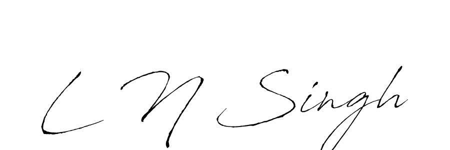 Similarly Antro_Vectra is the best handwritten signature design. Signature creator online .You can use it as an online autograph creator for name L N Singh. L N Singh signature style 6 images and pictures png