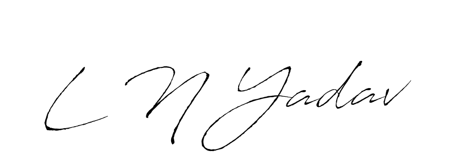 Antro_Vectra is a professional signature style that is perfect for those who want to add a touch of class to their signature. It is also a great choice for those who want to make their signature more unique. Get L N Yadav name to fancy signature for free. L N Yadav signature style 6 images and pictures png